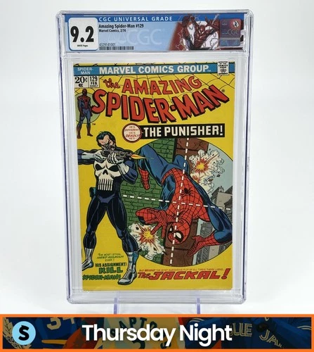 AMAZING SPIDER-MAN #129 MARVEL 2/74 CGC 9.2 WHITE PAGES PUNISHER 1ST APPEARANCE