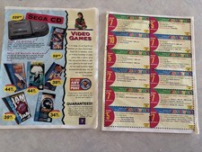 Toys R Us Catalog 1994 2 Sets 8 Total Pages Sega CD Genesis Barbie Vintage Rare