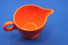 Fiesta Homer Laughlin USA Poppy Orange Small Creamer Sauce Pour Server Post 86