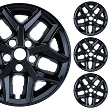 Pacrim 16 Gloss Black Wheel Skins For Kia Soul S 2020-2026 Abs Set Of 4