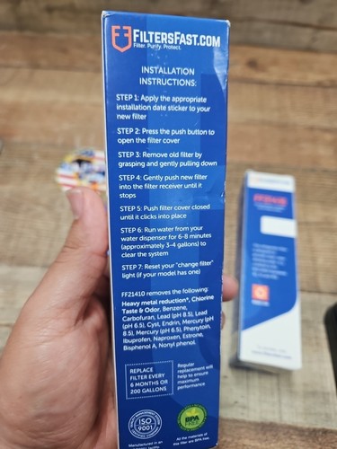 Lote de 3 filtros filtros rápidos para refrigerador FF21410 para LT700P y 46-9690 - Imagen 4 de 7
