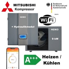 Monoblock Wärmepumpe 9kW Heiko Thermal 9 Luft-Wasser 2-Heizkreise BAFA WiFi A+++
