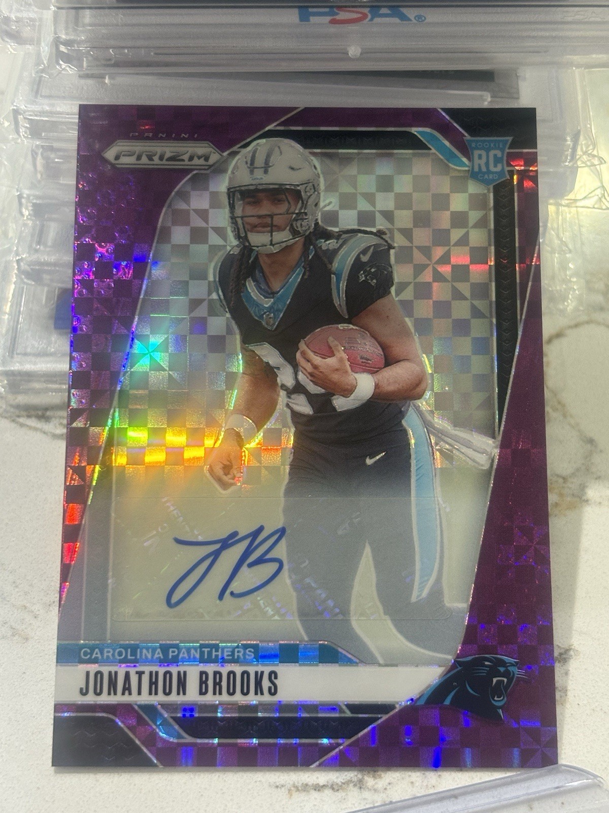 JONATHON BROOKS 2024 PANINI PRIZM ROOKIE PURPLE POWER RC AUTO /49 Q0398