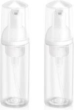 2oz Plastic Foam Pump Bottle, Empty Bottle Travel Foaming Transparent 