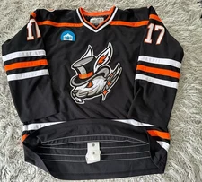 Danbury Hat Tricks FPHL Game Worn Used Riley Robertson 2023-2024 Hockey Jersey