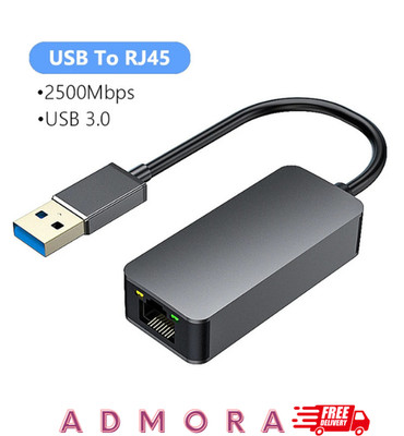 2500Mbps 2.5G USB 3.0 zu RJ45 Ethernet Gigabit Hub Lan Netzwerk Adapter Konverter