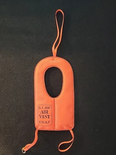 VINTAGE GI JOE Orange Air Vest USAF