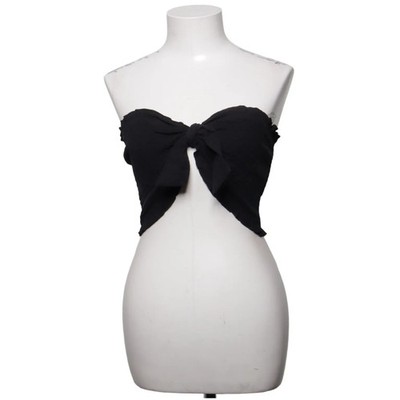 Amisu, Tube Top, Größe: XS/S, Schwarz, Baumwolle, Einfarbig, Rippenstrick #bcy