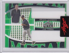 2023 Joe Torre Brian Cashman Leaf Metal PRE PRODUCTION PROOF 1/1 - Yankees
