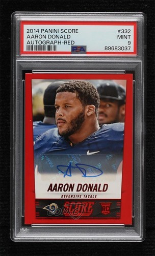 Aaron Donald [Autograph] #332 2014 Panini Score card
