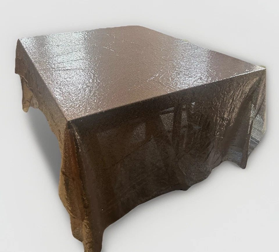 Mantel de lentejuelas rectangular oro rosa 60"x102" boda evento baby shower Foto 3 de 4