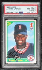 PSA/DNA 1990 Score 1st Round Pick Mo Vaughn #675 Certified Authentic Auto 06bg