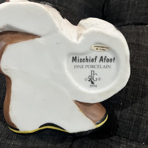 3 Princeton Gallery Dalmation Puppy Dog Fine Porcelain Figurine 1994 Bucket - Picture 9 of 10