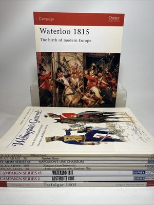 Osprey Publishing Men At Arms - Napoleonic Wars - Lot Of 9 Waterloo Hussars +++