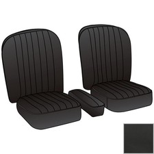 Leather Seat Kit Blackblack Piping Roadster - Mga Mga Roadster 1955-62