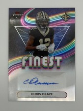 2025 Topps Finest Chris Olave Finest Autograph #FA-CO Saints Auto 🔥