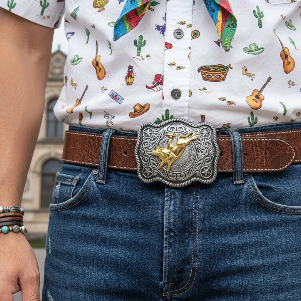Boucle de ceinture Western Cowboy/Cowgirl Initiale – Grandes