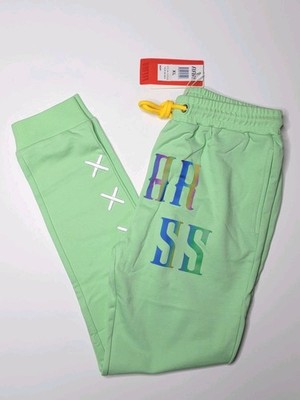 Fifth Loop Mint Joggers White Embroidery Graphic Fearless Design Mens Sz XL New