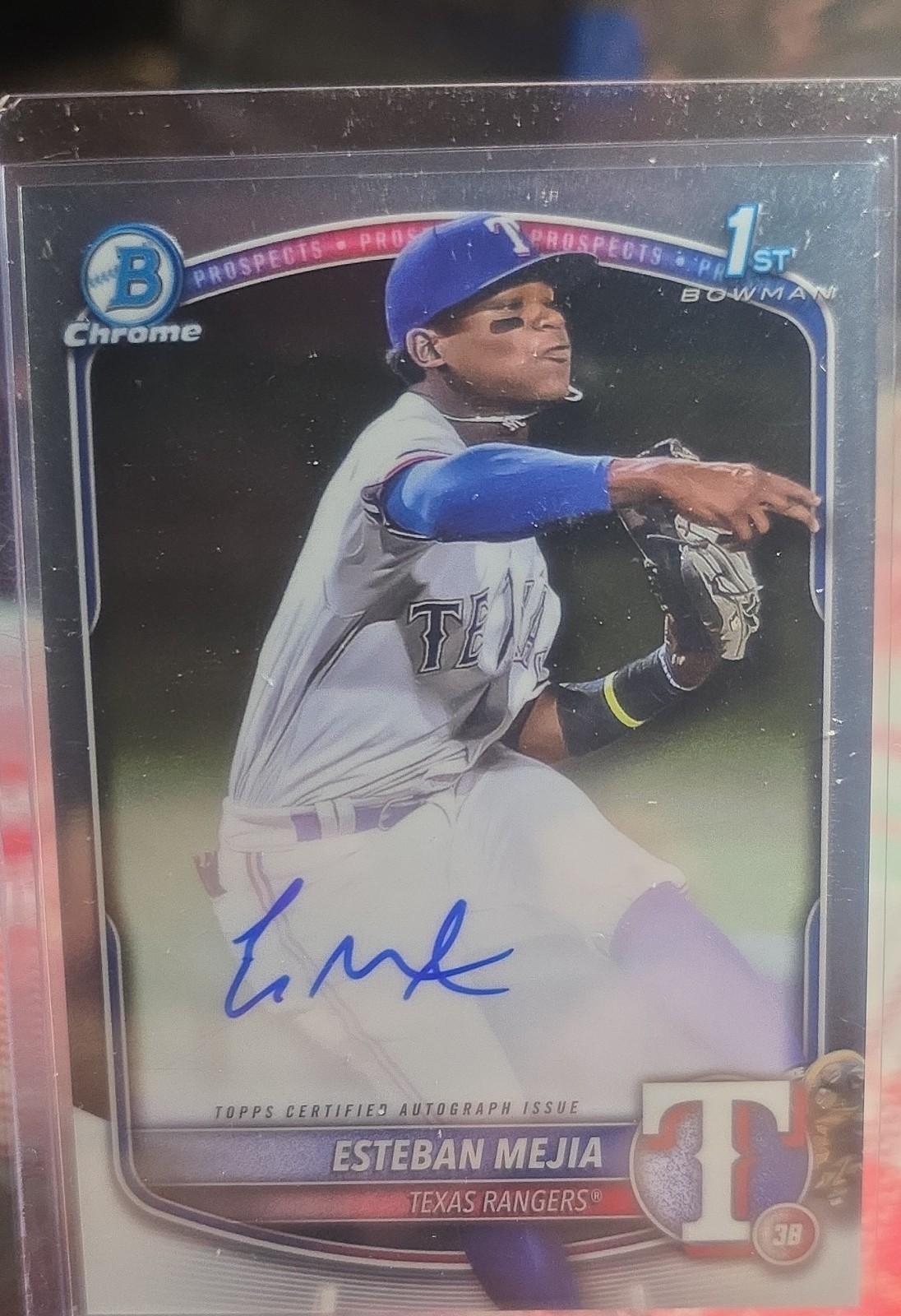 2025 Bowman - Chrome Prospect Autographs Esteban Mejia #CPA-EM (AU, RC)