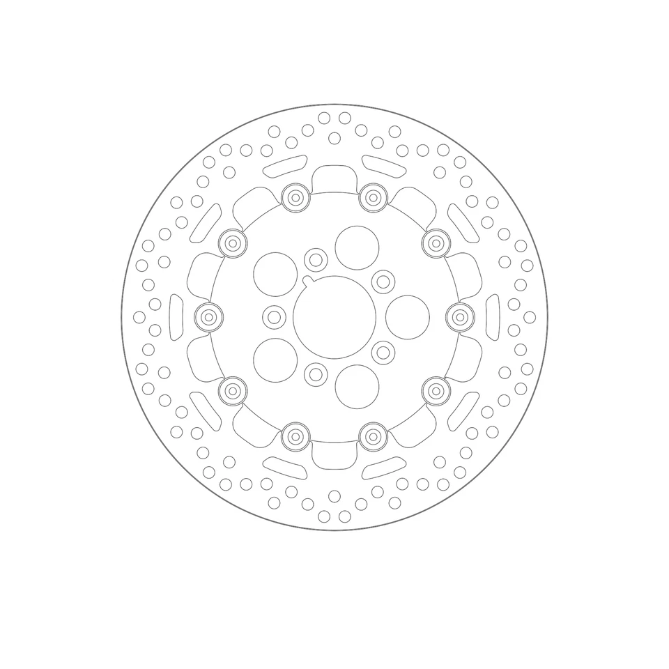 Brake Disc for HARLEY SPORTSTER 1200 V SEVENTY TWO 2012-2013 Front Upgrade SBS — 第 2/4 张图片