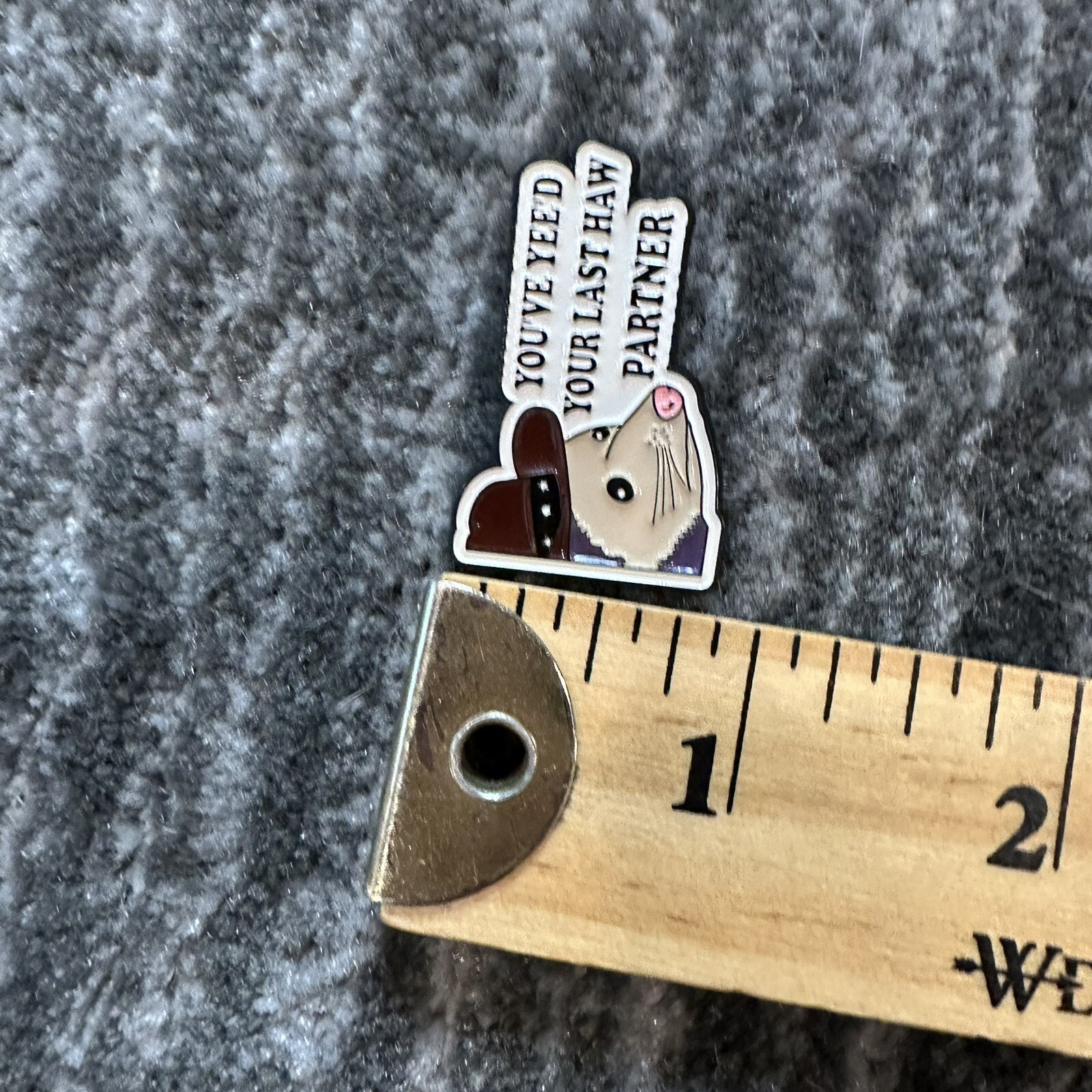 Enamel Pin Opossum Cowboy You’ve Yeed Your Last Haw Backpack Lapel Country Badge