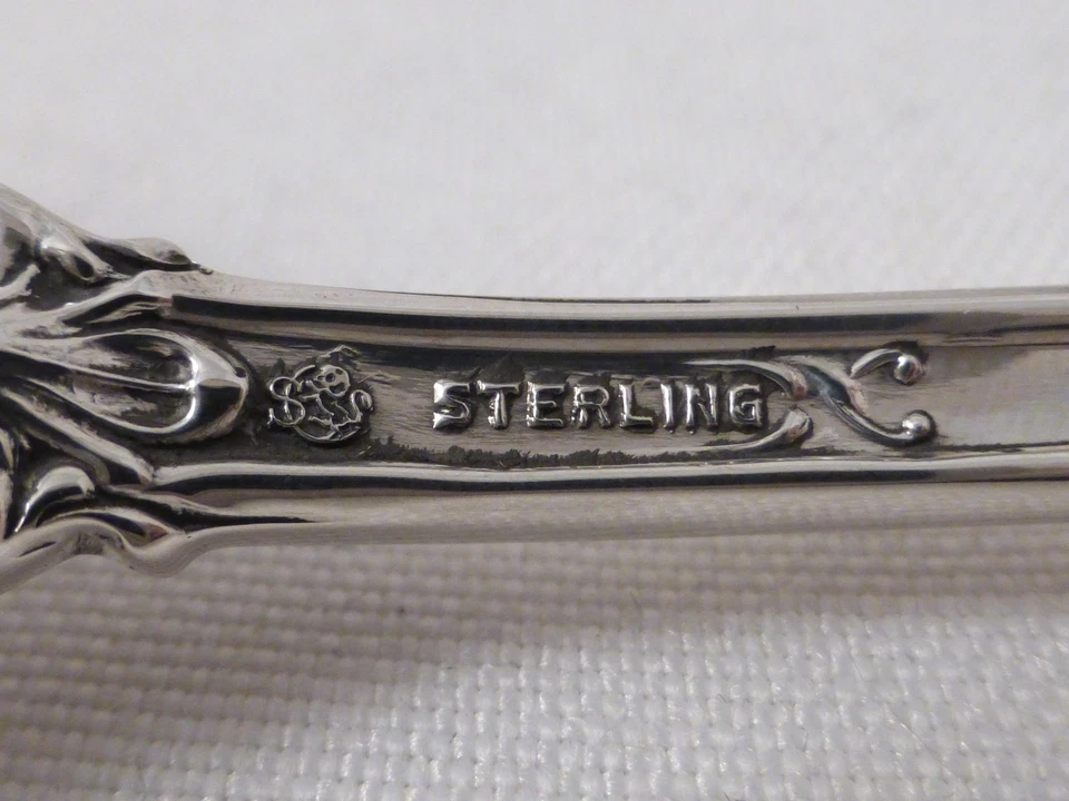 Federal Cotillion-F Smith Sterling Postre/Cuchara(s)-7" Ovalada Sopa Lugar(s) Foto 2 de 2