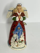 Jim Shore May Love Dwell Here Forever Christmas Angel Winter Home Series 4059762