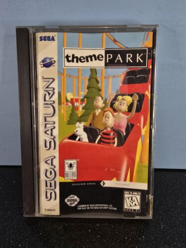 Theme Park - Sega Saturn Video Game USA NTSC Complete With Manual 1995 - Picture 16 of 16