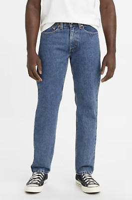 Levi's Men's 505 Regular Fit Straight Leg Jeans, Medium Stonewash, W 36  L34