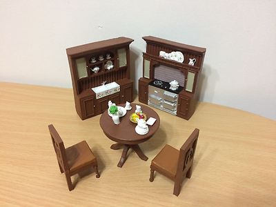 Miniature Kitchen Collectible Mini Furniture Set Dining Room Accent Decor