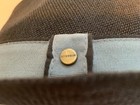 STETSON Traveler Hat Black Woven Gray Ribbon Band Logo Stud Fedora Size  Medium — photo 8