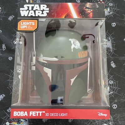 Boba Fett Mandalorian Star Wars 3D DECO Helmet Electronic Led