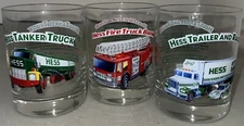 Hess Toy Truck Collector Series (1996) Set of 3 Glasses Classic Truck Series