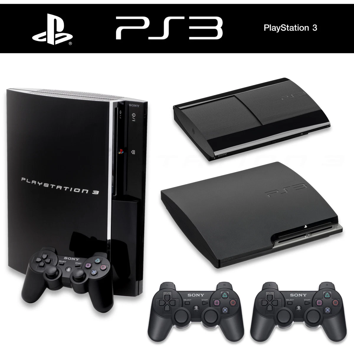 PlayStation 3 PS3 Konsole FAT Slim Super-Slim Auswahl ORIGINAL Controller  🎮✓