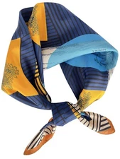 100% Mulberry Silk Scarf for Women Neck Head,Square Scarf 21"x21"for Hair Wrap