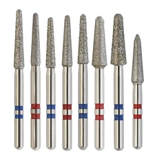 Multi-Use Dental Zirconia Adjustment Diamond Burs Round End Taper FG High Speed