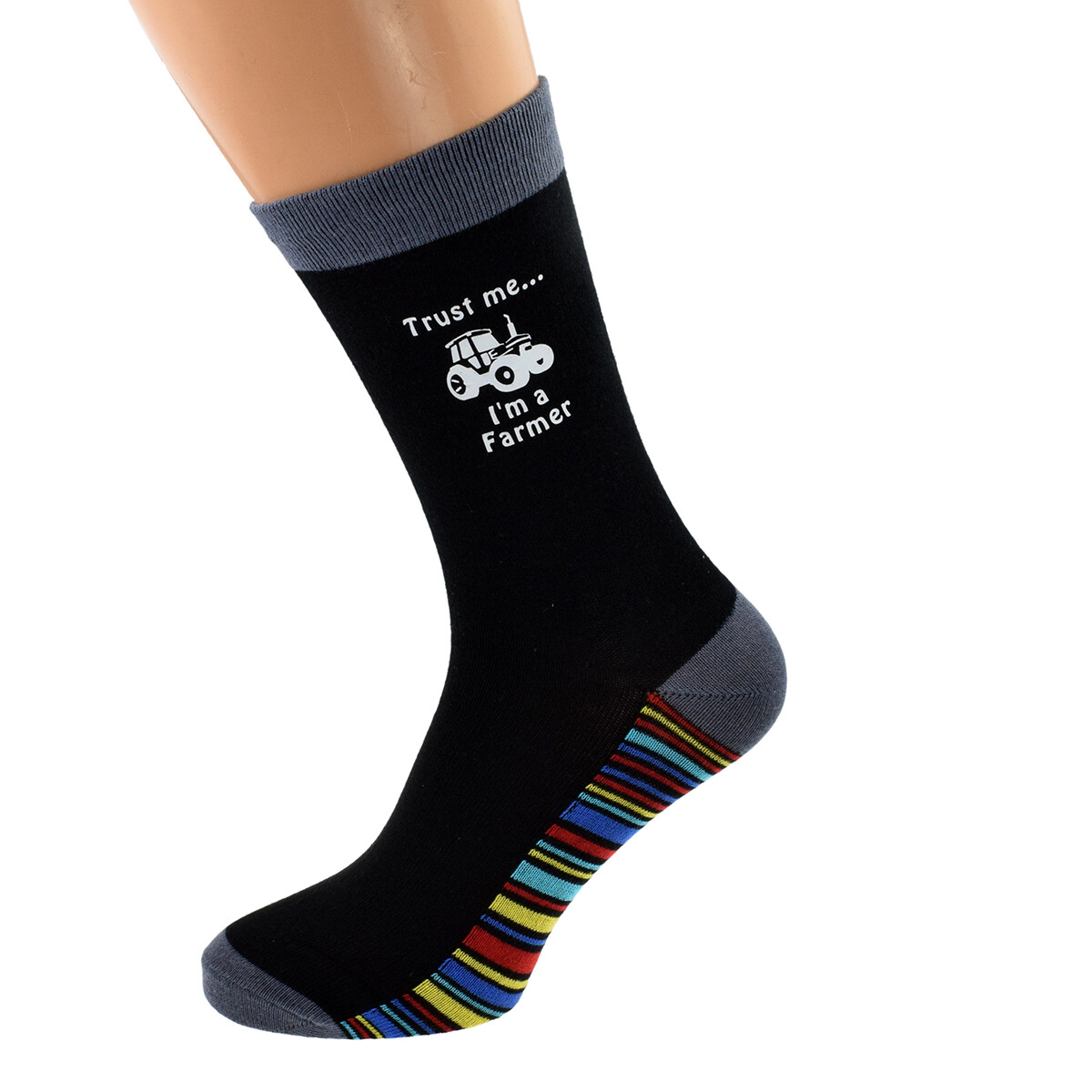 SAOLA Trust Me I'm a Farmer Image suola a righe design uomo UK 5 12 X6S223 022