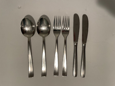 6 Pieces Roneusil Rostfrei | Knife Fork Spoon | Vintage MCM