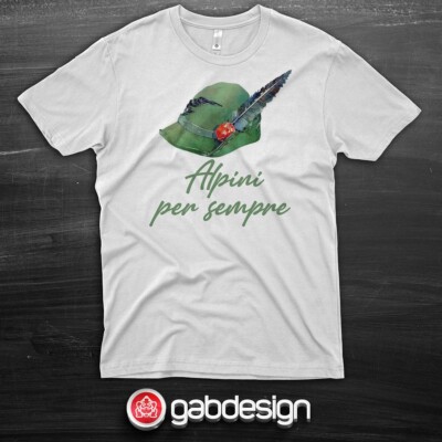 Alpini For immer Italien T-Shirt - 100% Baumwolle