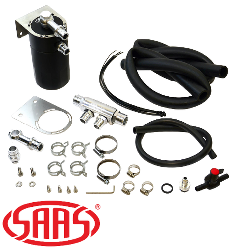 SAAS BAFFLED OIL CATCH CAN KIT FOR FORD RANGER PX2 PX3 P4AT TURBO DIESEL 2.2L I4 - Bild 2 von 2