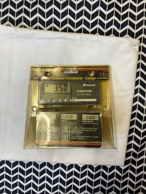 Equus oil pressure gauge digital clock Vintage 6224
