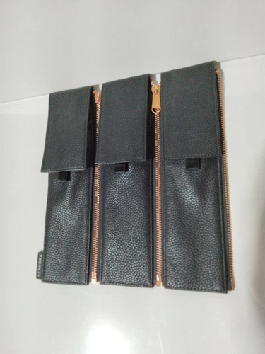 Sephora Roll it up Pro Brush holder  Black Faux Leather-Three Brush Holder 
