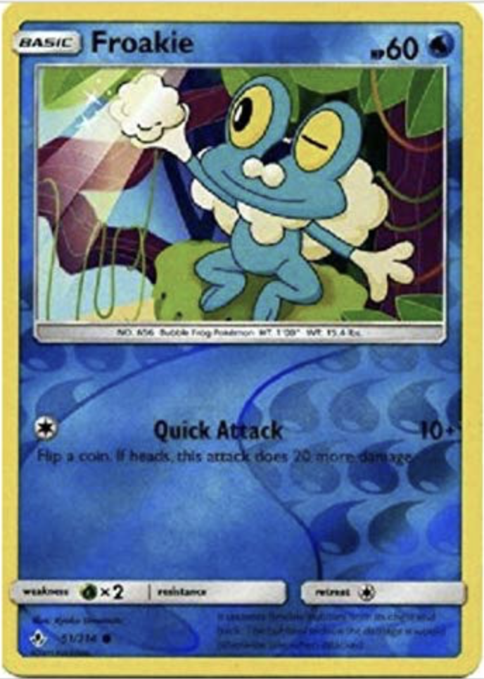 2017 ポケモンカード Froakie Rev. Foil #024 ケロマツ Pokemon - Froakie - 51/214 - Reverse Holo - Unbroken Bonds - NM/M