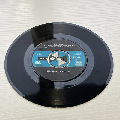 Andy and David Williams I Don't Know Why 7'' vinyl UK MCA 1973 b/w baby love