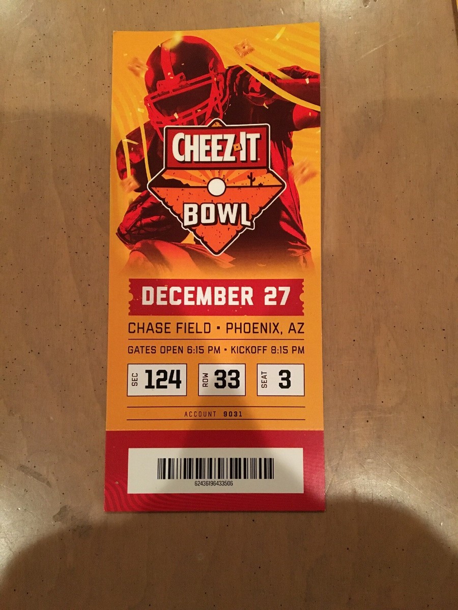 2019 Cheez It Bowl Washington State Air Force Falcons Ticket Stub