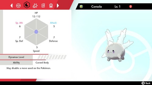 Legitimate 5 Max IV Shiny Corsola with Hidden Ability Pokemon Sword & Shield - Picture 2 of 4