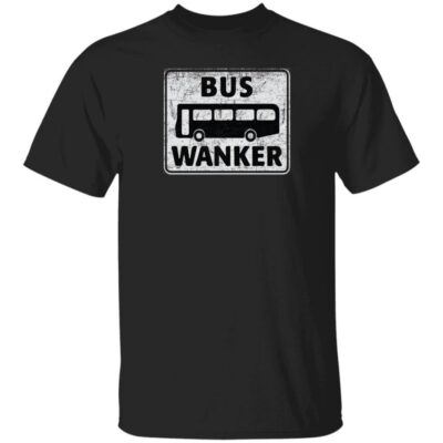 The Inbetweeners Funny Bus Wanker British TV Show Sitcom T shirt Black Grey