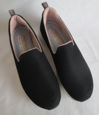 SKECHERS SNEAKERS  BLACK ARCH COMFORT AIR COOLED MEMORY FOAM   S 9 WORN ONCE