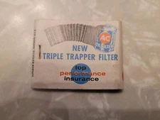 Vintage Matchbook AC Oil Filter Cover Oil Filter Tri-Par Oil Co. Sackville Wis