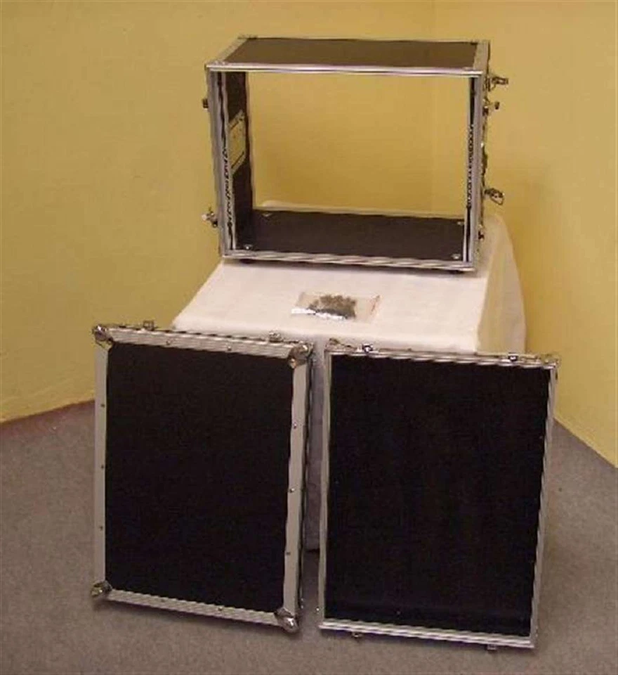 Effektrack 8 HE 19" DJ Studio Rack Case Flightcase 24 cm tief schwarz Verstärker - Bild 4 von 4